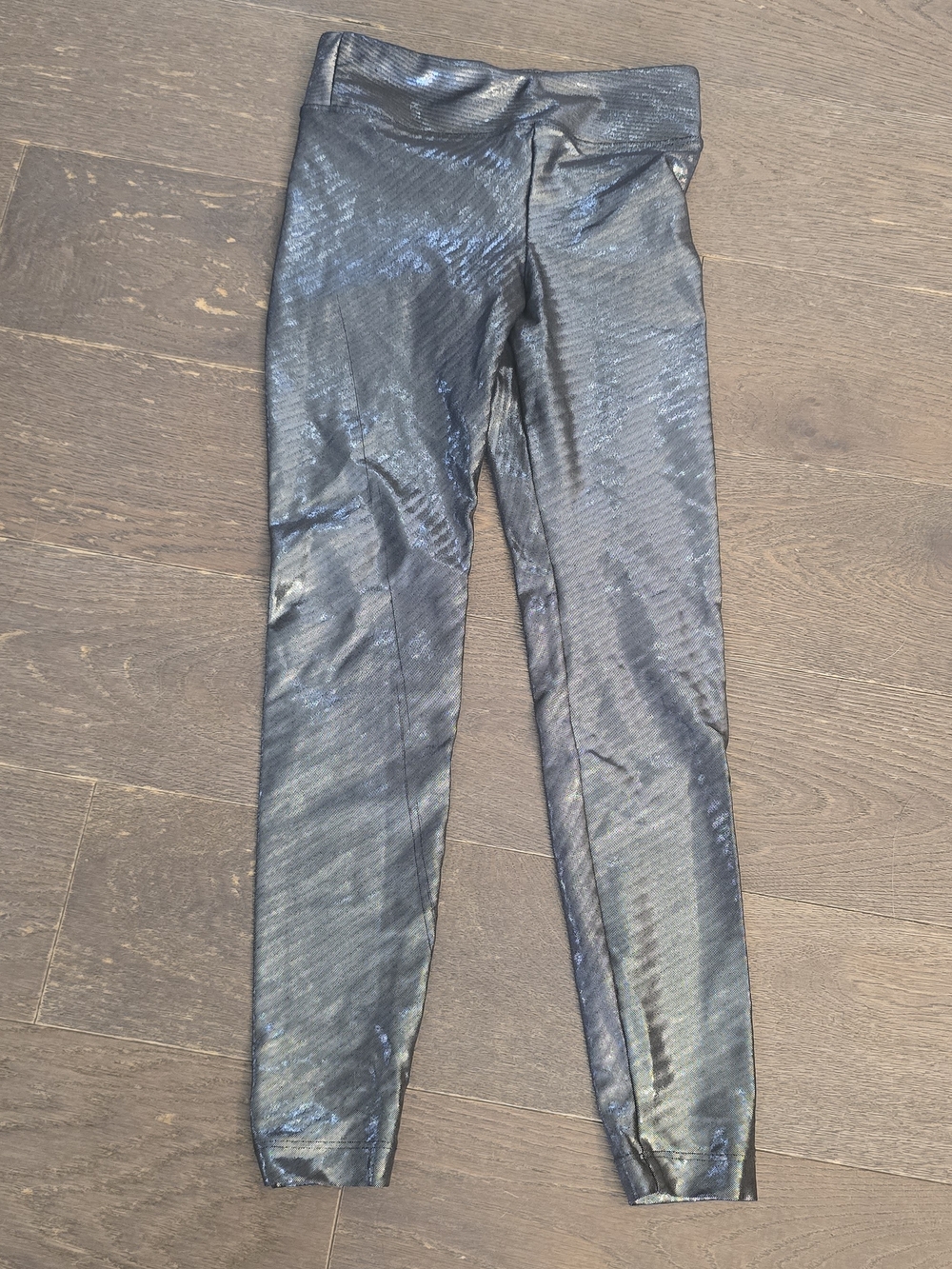 Koral Metallic Black/Blue High-Waist Leggings